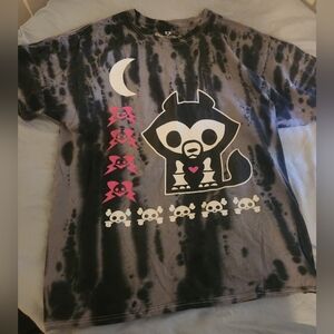 Skeleanimals Wolf tye dye shirt!!!